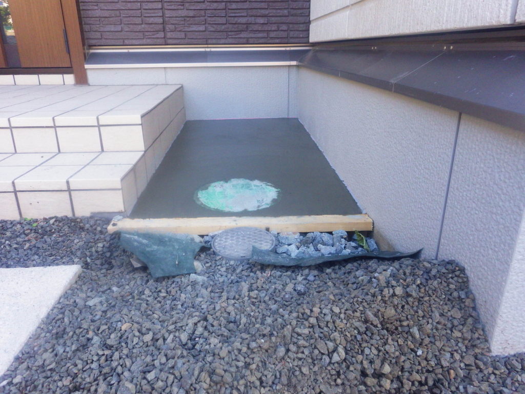 札幌　外構　土間コンクリート