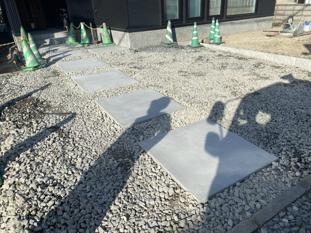 札幌　外構　コンクリート平板
