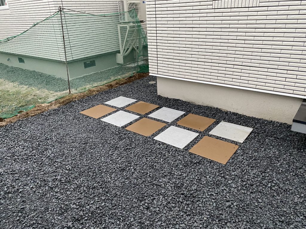 札幌　外構　平板