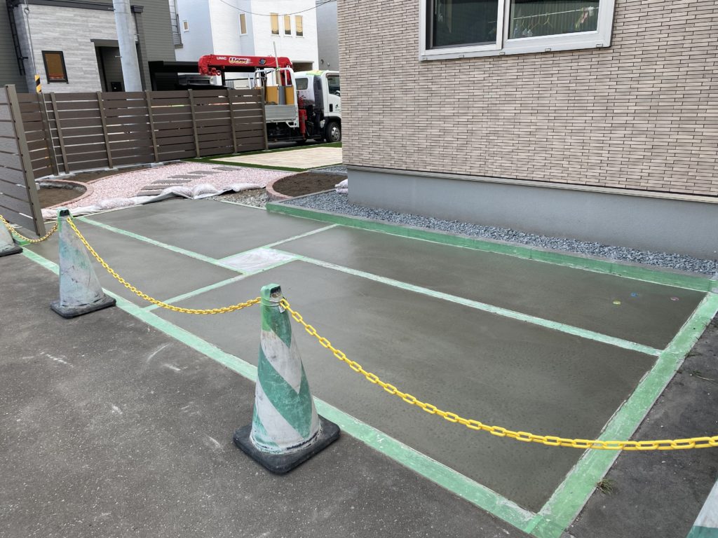札幌　外構　土間コンクリート